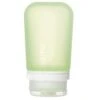 Humangear GoToob+ Medium Green 2.5oz – Leakproof Silicone Travel Bottle with LoopLock