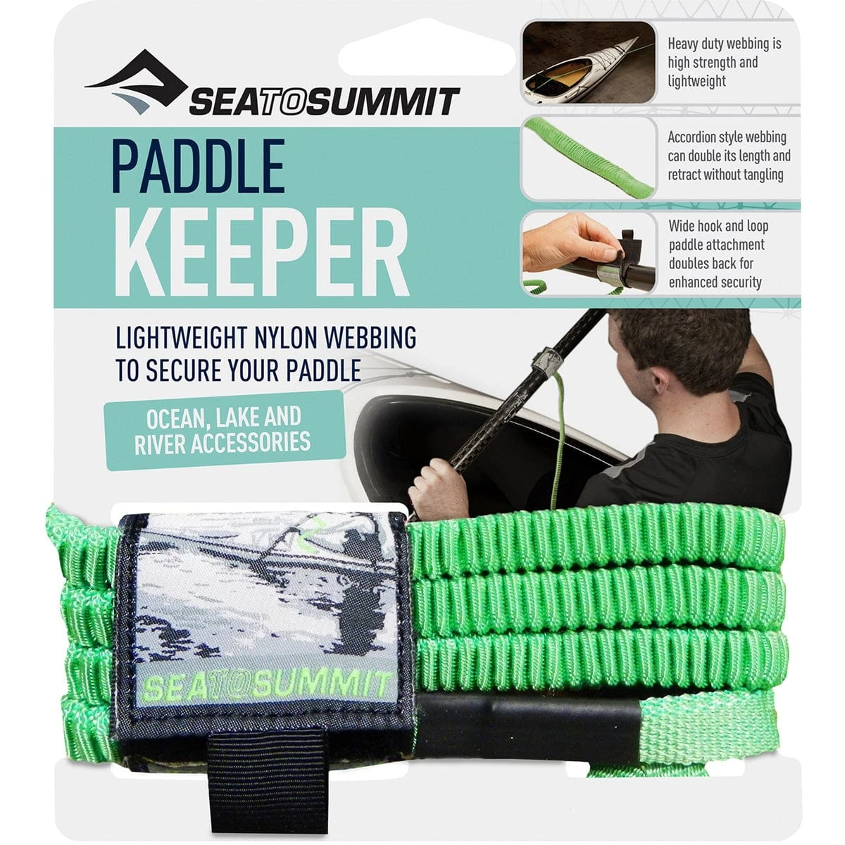 Sea To Summit Paddle Keeper - Secure Kayak & Canoe Paddle Leash with Accordion Webbing 1 Sea To Summit Paddle Keeper - Secure Kayak & Canoe Paddle Leash with Accordion Webbing