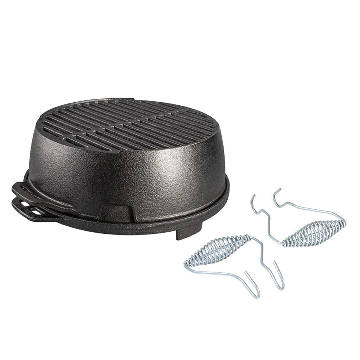 Lodge 12-Inch Cast Iron Portable Round Grill – Seasoned Charcoal Grill with Adjustable Draft 1 Lodge 12-Inch Cast Iron Portable Round Grill – Seasoned Charcoal Grill with Adjustable Draft