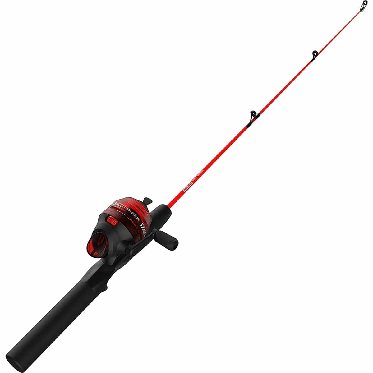 Zebco Dock Demon 30-Inch Kids Spincast Fishing Rod and Reel Combo - Durable Fiberglass Construction 1 Zebco Dock Demon 30-Inch Kids Spincast Fishing Rod and Reel Combo - Durable Fiberglass Construction