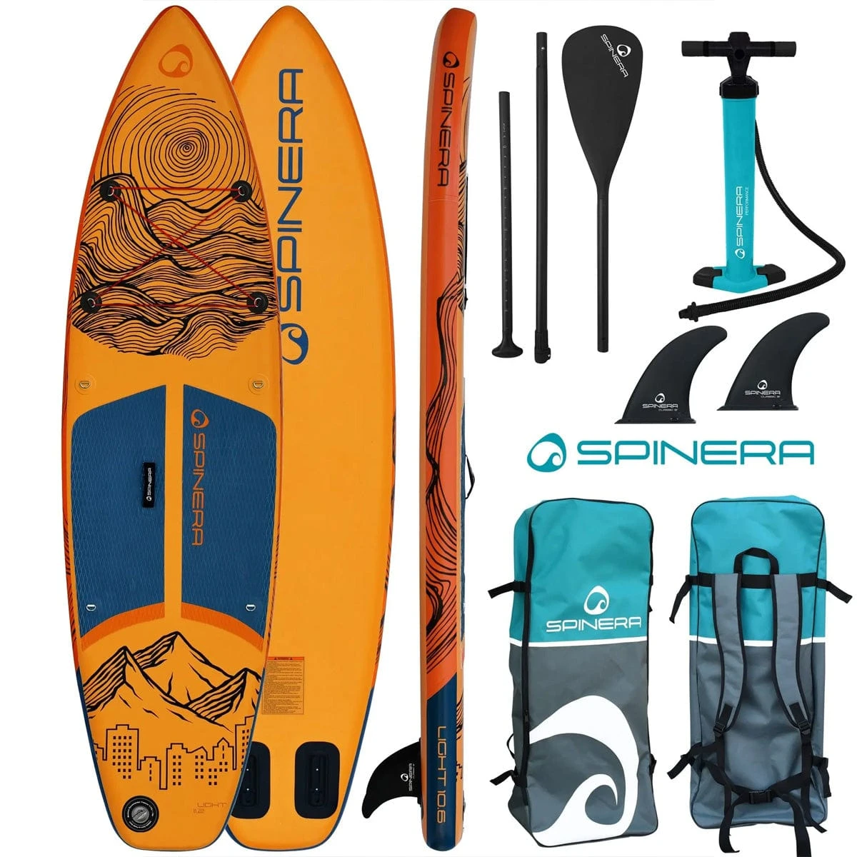 Spinera Ultra-Light 10.6 Inflatable SUP – Teal and Grey ULT Performance Travel Board 1 Spinera Ultra-Light 10.6 Inflatable SUP – Teal and Grey ULT Performance Travel Board