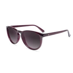 Knockaround Mai Tais Sunglasses - Imperial Glossy Translucent Purple Polarized Rounded Frames