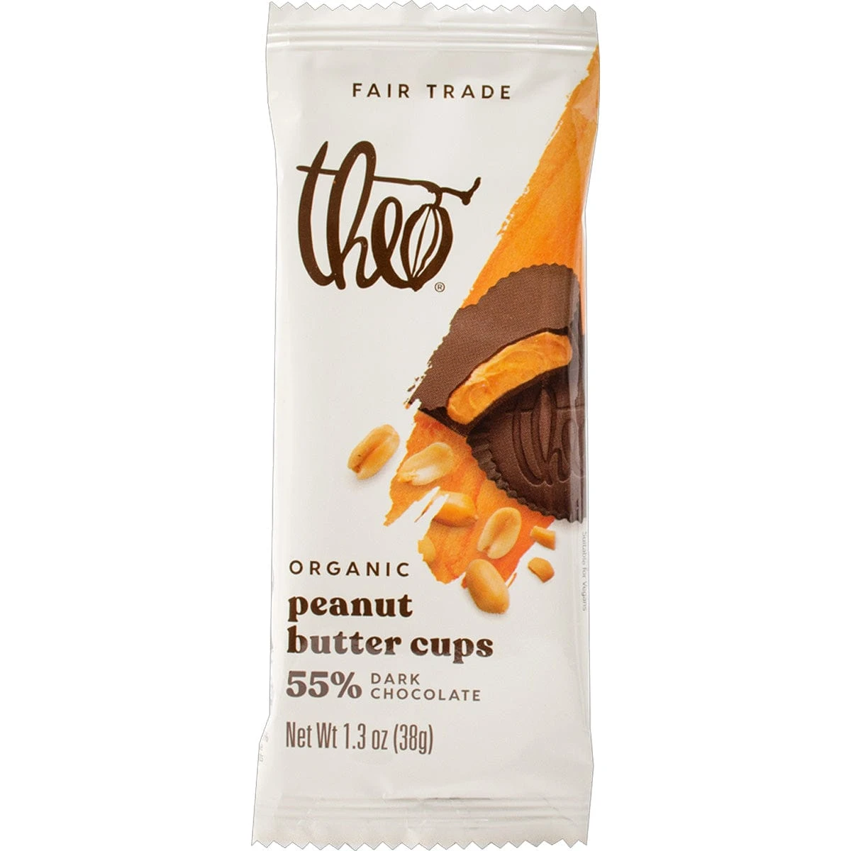 Theo's Peanut Butter & 55% Dark Chocolate Cups 1 Theo's Peanut Butter & 55% Dark Chocolate Cups
