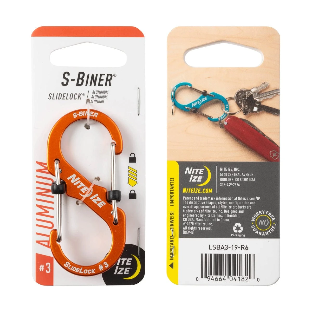 Nite Ize S-Biner SlideLock Aluminum #3 3 Nite Ize S-Biner SlideLock Aluminum #3 - Image 3