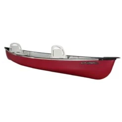 Pelican Explorer 14.6 DLX Forest Green Canoe – 3-Person Recreational Boat with Built-in Cooler Seat
