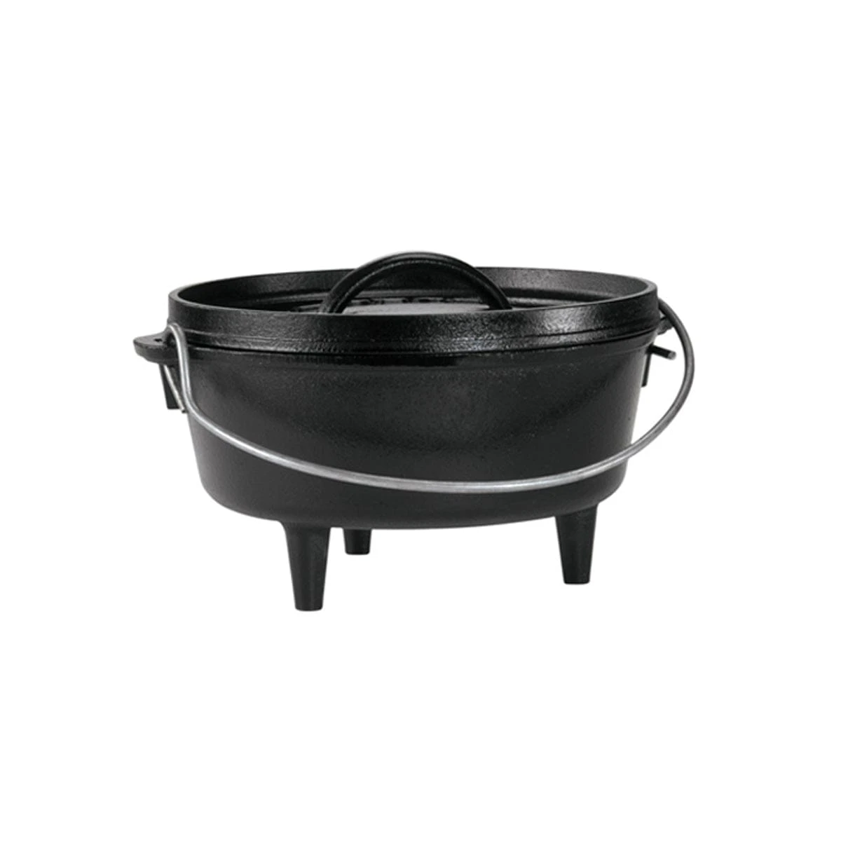 Lodge 8-Inch / 2-Quart Seasoned Cast Iron Camp Dutch Oven with Integral Legs and Flanged Lid 1 Lodge 8-Inch / 2-Quart Seasoned Cast Iron Camp Dutch Oven with Integral Legs and Flanged Lid