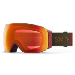 Smith I/O Mag Ironwood/ChromaPop Everyday Red Mirror/Chromapop Storm Yellow Flash Snow Goggles