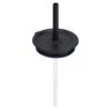 Hydro Flask Medium Press-in Straw Lid – Splash-Proof Black Trimmable Tumbler Accessory