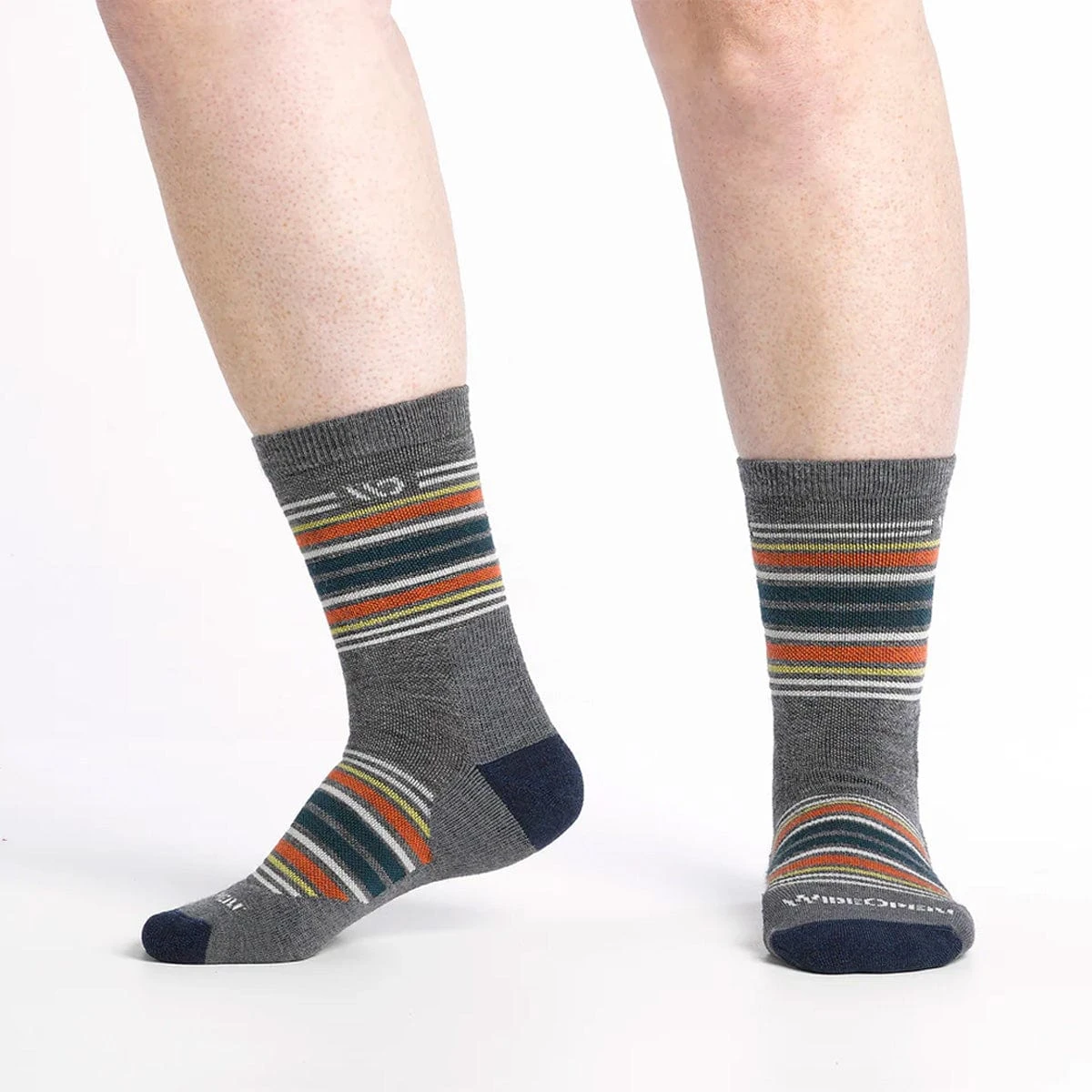 Wide Open By Darn Tough Men's Multi Stripe Midweight Micro Crew Sock 1 Wide Open By Darn Tough Men's Multi Stripe Midweight Micro Crew Sock