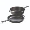 Lodge 3.2 Quart Cast Iron Combo Cooker - 2-in-1 Skillet and Dutch Oven Set
