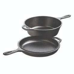 Lodge 3.2 Quart Cast Iron Combo Cooker - 2-in-1 Skillet and Dutch Oven Set