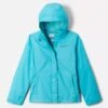 Columbia Girl's Arcadia II Waterproof Rain Jacket – Bright Pink Omni-Tech Shell