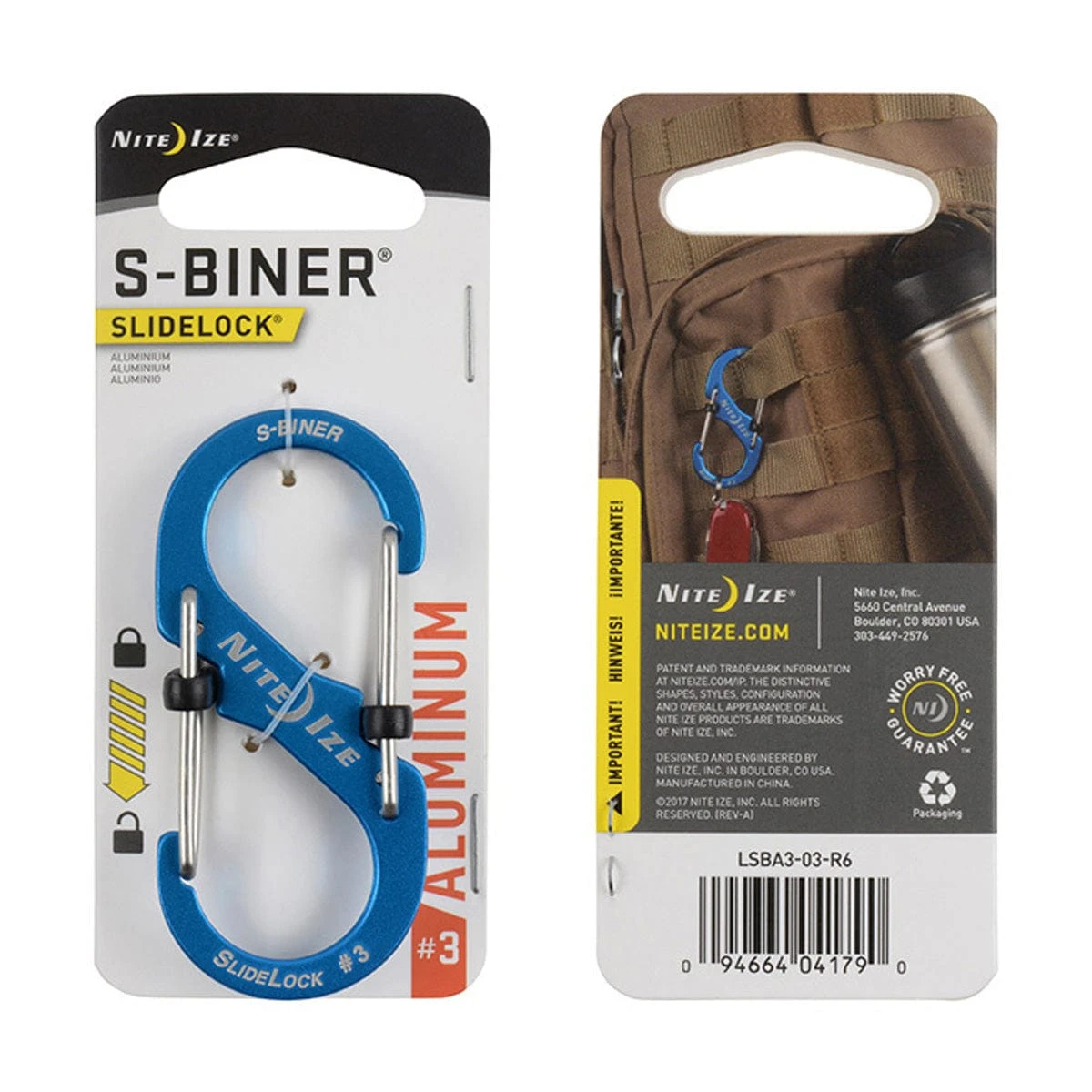Nite Ize S-Biner SlideLock Aluminum #3 5 Nite Ize S-Biner SlideLock Aluminum #3 - Image 5