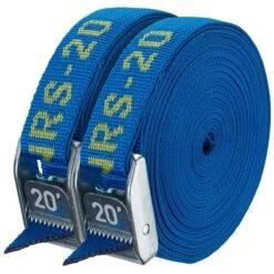 NRS 1" Heavy Duty Tie-Down Straps – Iconic Blue UV-Protected Cam Buckle Gear Straps
