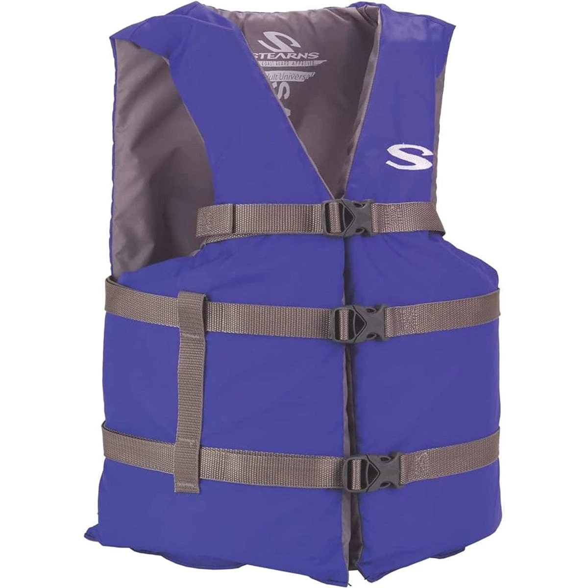 Stearns Classic Blue Universal PFD – USCG Approved 3-Buckle Life Jacket 1 Stearns Classic Blue Universal PFD – USCG Approved 3-Buckle Life Jacket
