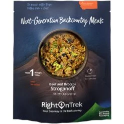 Right On Trek Beef And Broccoli Stroganoff 1-Person