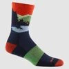 Darn Tough Men's Close Encounters Micro Crew Midweight - UFO Night Sky Graphic Hiking Sock with Cushion