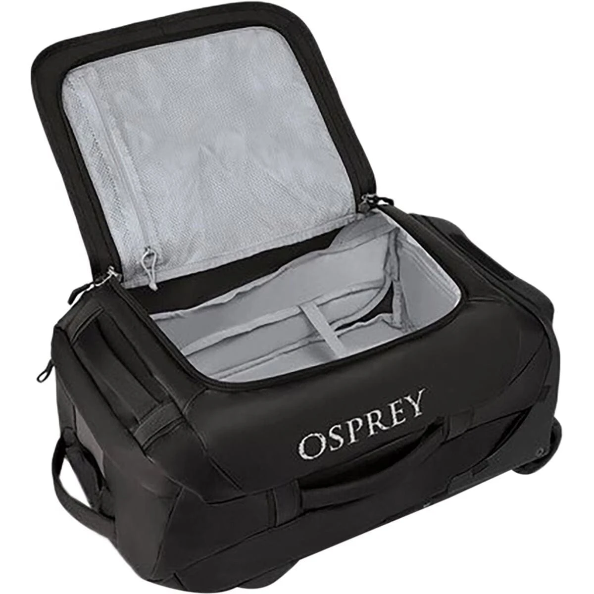 Osprey Transporter Wheeled Duffel 40 - Black TPU Weather-Resistant HighRoad Chassis Luggage 2 Osprey Transporter Wheeled Duffel 40 - Black TPU Weather-Resistant HighRoad Chassis Luggage - Image 2