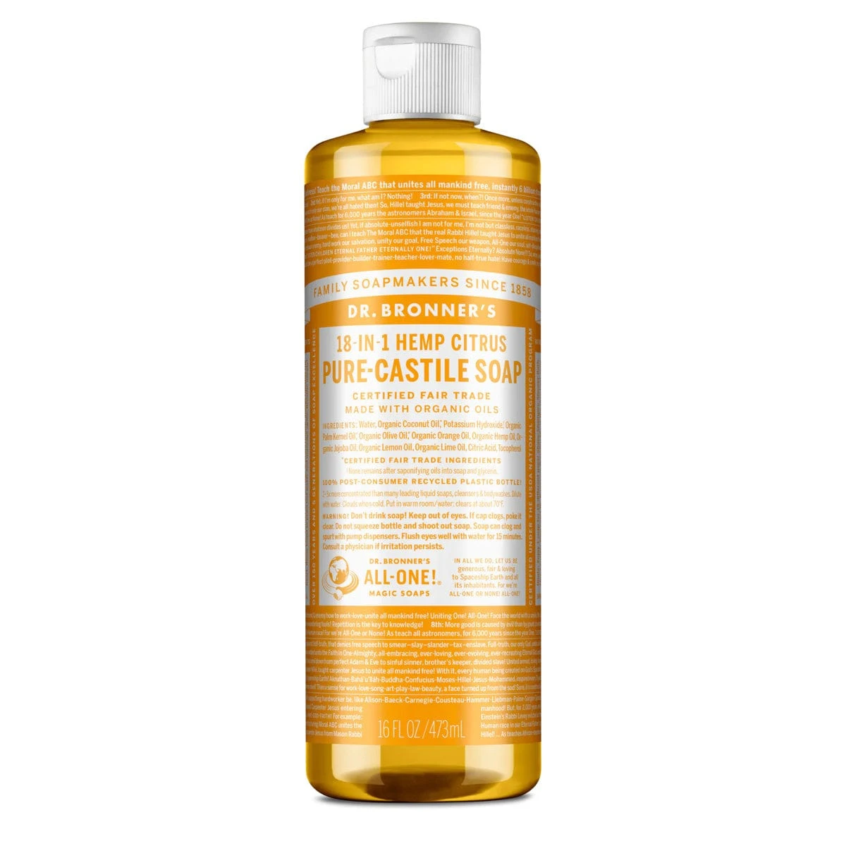 Dr. Bronner's Castile Liquid Soap 6 Dr. Bronner's Castile Liquid Soap - Image 6