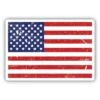 American Flag Weatherproof Sticker - Classic Stars and Stripes Vinyl Decal - Made in USA