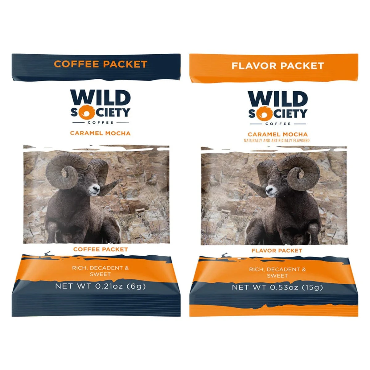 Wild Society Microground Instant Caramel Mocha 3pk 2 Wild Society Microground Instant Caramel Mocha 3pk - Image 2