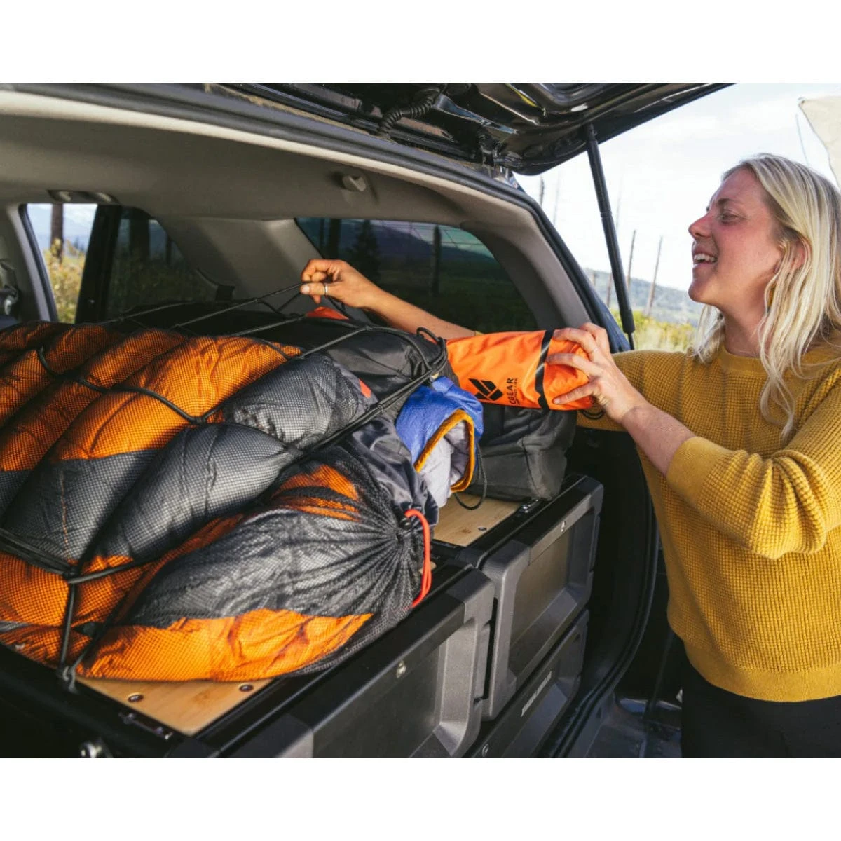 Yakima MOD Stretch Net - Black Elastic Cargo Organizer for HomeBase and Topper Units 2 Yakima MOD Stretch Net - Black Elastic Cargo Organizer for HomeBase and Topper Units - Image 2