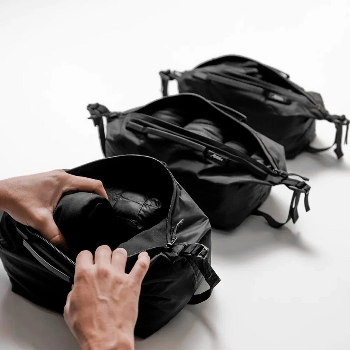 Matador Gear Cube Set – 3-Piece Black Sustainable Compression Packing Cubes 2 Matador Gear Cube Set – 3-Piece Black Sustainable Compression Packing Cubes - Image 2