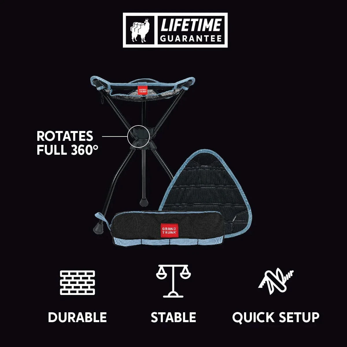 Grand Trunk Compass XT Chair - XL Stool 2 Grand Trunk Compass XT Chair - XL Stool - Image 2