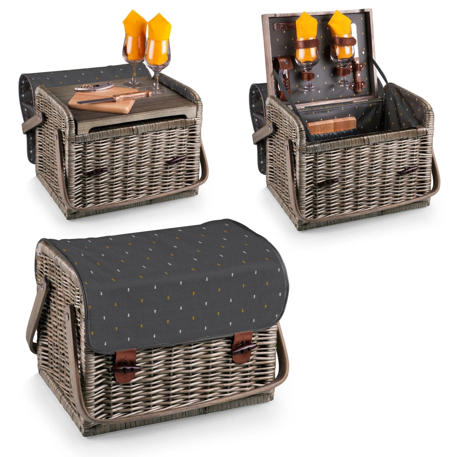 Kabrio Wine & Cheese Picnic Basket By Picnic Time Family Of Brands 13 Kabrio Wine & Cheese Picnic Basket By Picnic Time Family Of Brands - Image 13
