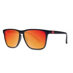 Knockaround Fast Lanes Sunglasses - Matte Black / Red Sunset -Campmor Outdoor Clothing c 79289cb3 ac2d 4e94 9a8d 44eaf1bb963d