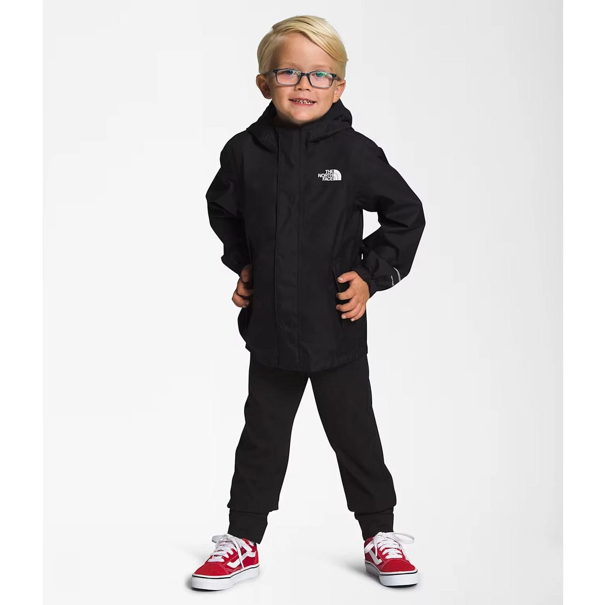 The North Face Kids' Antora Rain Jacket – TNF Black Waterproof DryVent™ Hooded Shell 3 The North Face Kids' Antora Rain Jacket – TNF Black Waterproof DryVent™ Hooded Shell - Image 3