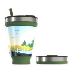 HYDAWAY 16oz Collapsible Insulated Drink Tumbler - Portable Travel Mug with Foam Sleeve -Campmor Outdoor Clothing carro 123852321