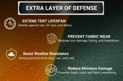 Crua Outdoors Noir 6 | Full Flysheet With Awning -Campmor Outdoor Clothing crua noir 6 full flysheet benefits durability jpg