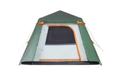 Crua Outdoors Noir 6 | Full Flysheet With Awning -Campmor Outdoor Clothing crua noir 6 full flysheet door rolled front view jpg