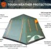 Crua Outdoors Noir 6 | Full Flysheet With Awning