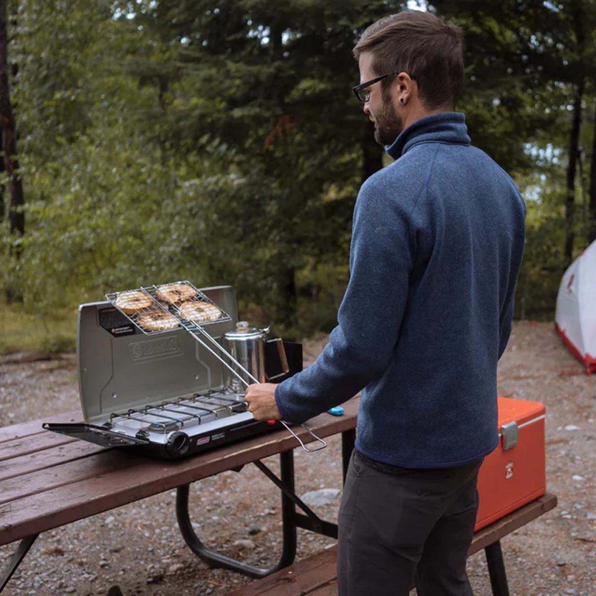 Coghlan's Chrome-Plated Steel Campfire Broiler – 29.5" Long Handle Locking Wire Mesh Grill 4 Coghlan's Chrome-Plated Steel Campfire Broiler – 29.5" Long Handle Locking Wire Mesh Grill - Image 4