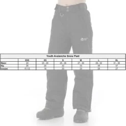 Winter's Edge Avalanche Youth Snow Pants β Water-Resistant Insulated Winter Trousers 9 Winter's Edge Avalanche Youth Snow Pants β Water-Resistant Insulated Winter Trousers -Campmor Outdoor Clothing e 1747ba31 9891 4f33 bb54 0e1836f92f43