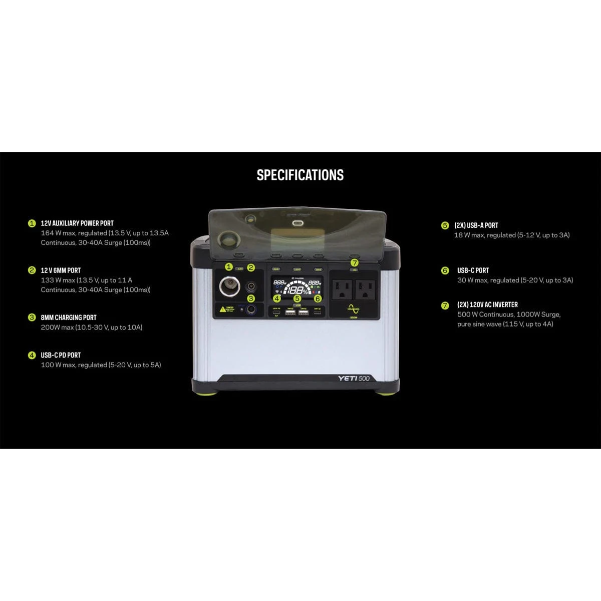 Goal Zero YETI 500 6G 120V Power Station 5 Goal Zero YETI 500 6G 120V Power Station - Image 5