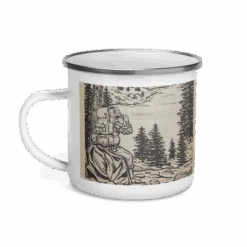 Campmor 1982 Catalog Enamel Mug 10 Campmor 1982 Catalog Enamel Mug -Campmor Outdoor Clothing enamel mug white 12 oz left 654126bed6f80