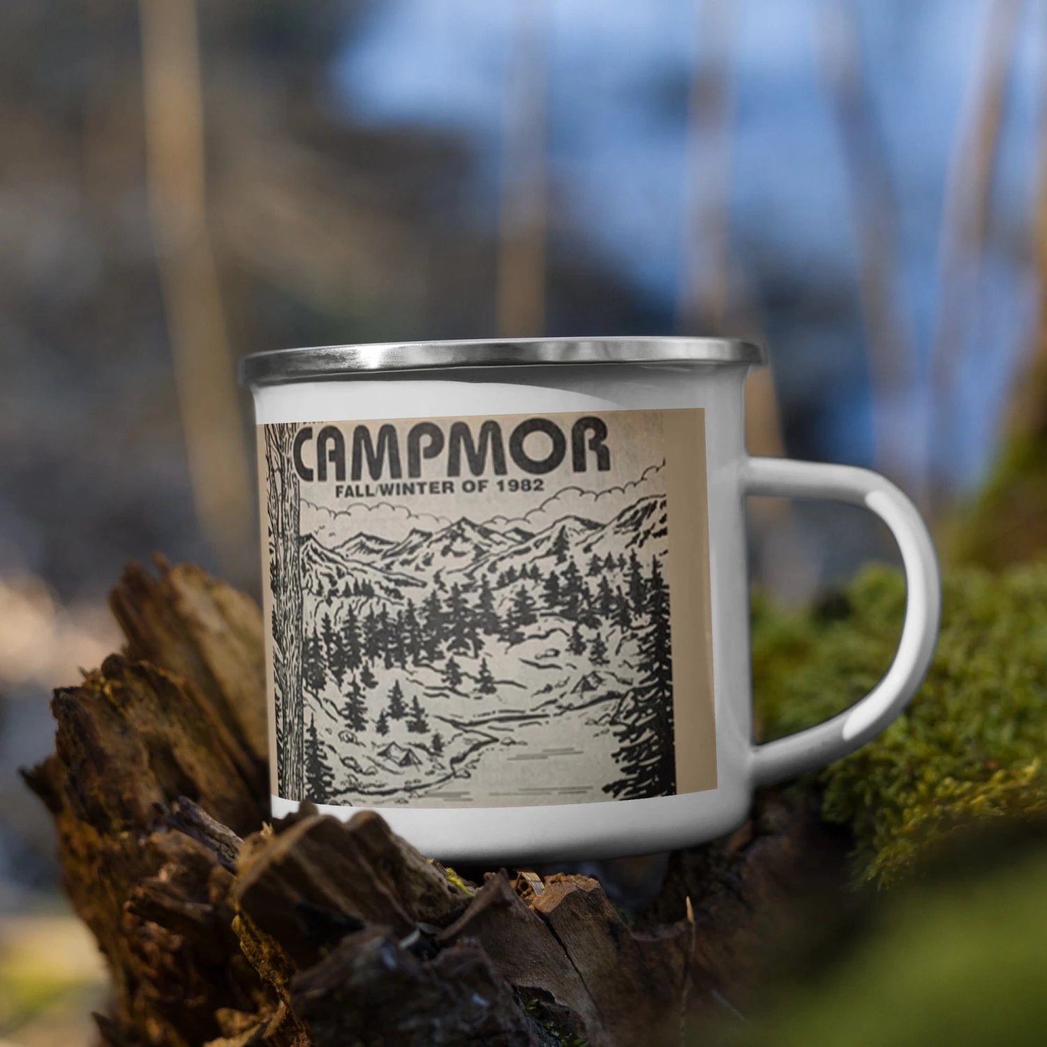 Campmor 1982 Catalog Enamel Mug 1 Campmor 1982 Catalog Enamel Mug