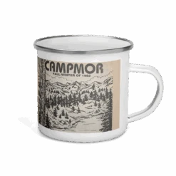 Campmor 1982 Catalog Enamel Mug 13 Campmor 1982 Catalog Enamel Mug -Campmor Outdoor Clothing enamel mug white 12 oz right 654126bed6ecb