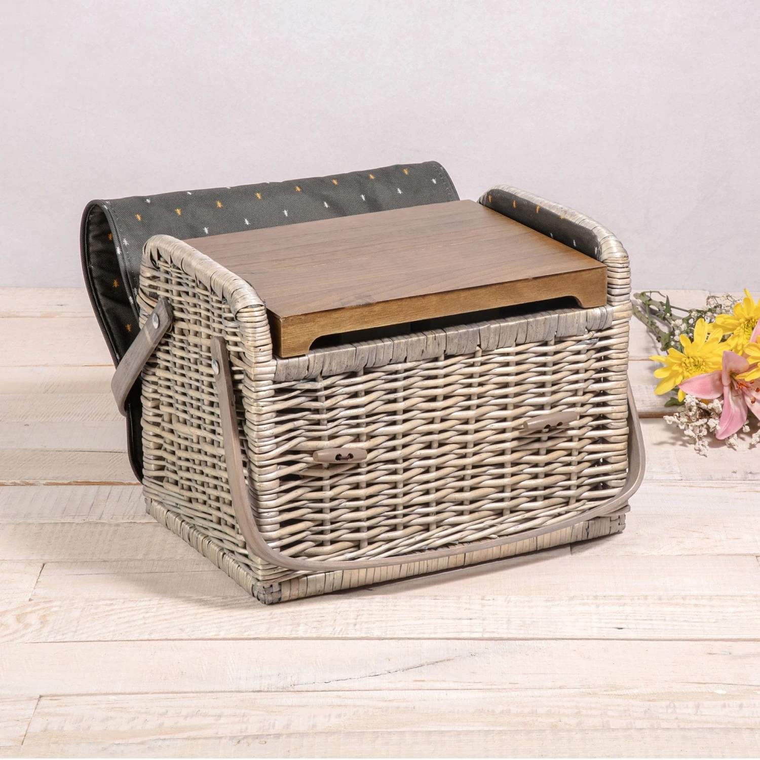 Kabrio Wine & Cheese Picnic Basket By Picnic Time Family Of Brands 3 Kabrio Wine & Cheese Picnic Basket By Picnic Time Family Of Brands - Image 3