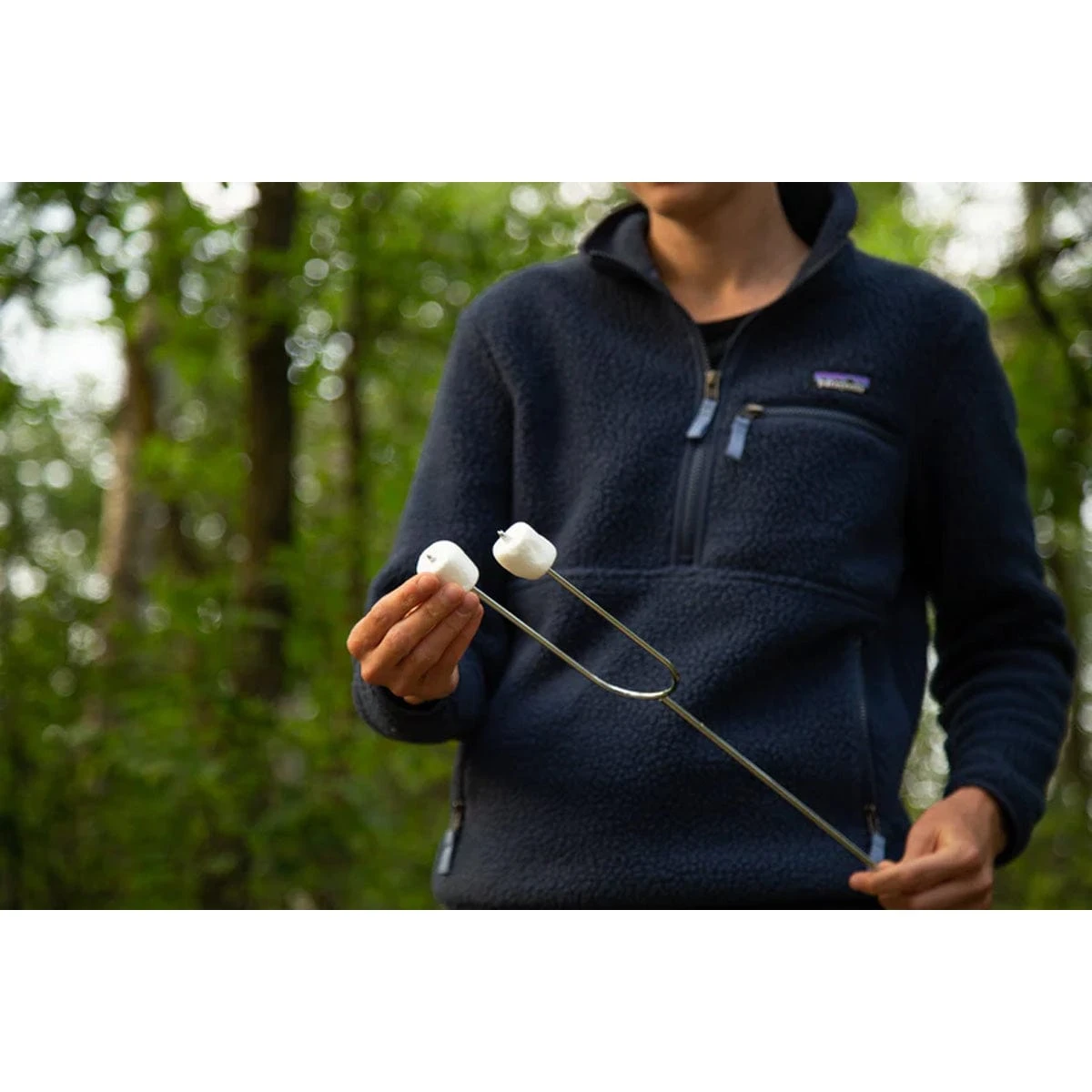 Coghlan's 41-Inch Heavy-Duty Chrome-Plated Steel Camp Fork with Stay-Cool Wooden Handle 6 Coghlan's 41-Inch Heavy-Duty Chrome-Plated Steel Camp Fork with Stay-Cool Wooden Handle - Image 6