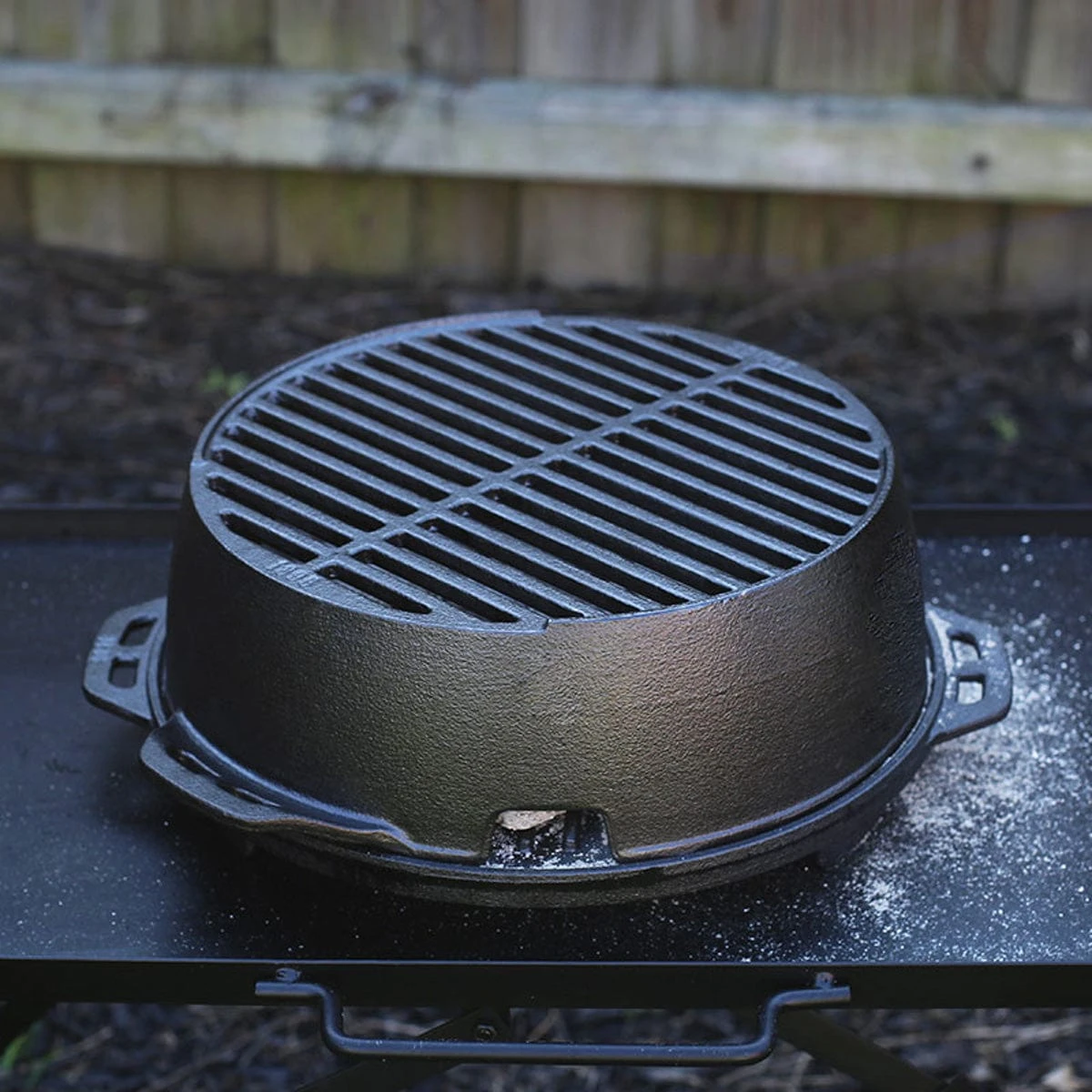 Lodge 12-Inch Cast Iron Portable Round Grill – Seasoned Charcoal Grill with Adjustable Draft 6 Lodge 12-Inch Cast Iron Portable Round Grill – Seasoned Charcoal Grill with Adjustable Draft - Image 6