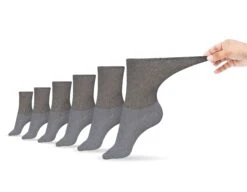 Women's Cotton Diabetic Crew Socks (6 Pair) By DIABETIC SOCK CLUB -Campmor Outdoor Clothing gc loose womens