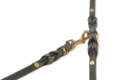 Butter Leather 3x Adjustable Dog Leash - Timeless Grey By Molly And Stitch US -Campmor Outdoor Clothing grey0