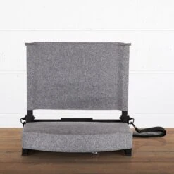 Gridiron Stadium Seat by Picnic Time – Portable Foldable Bleacher Chair with High-Density Foam & Steel Frame