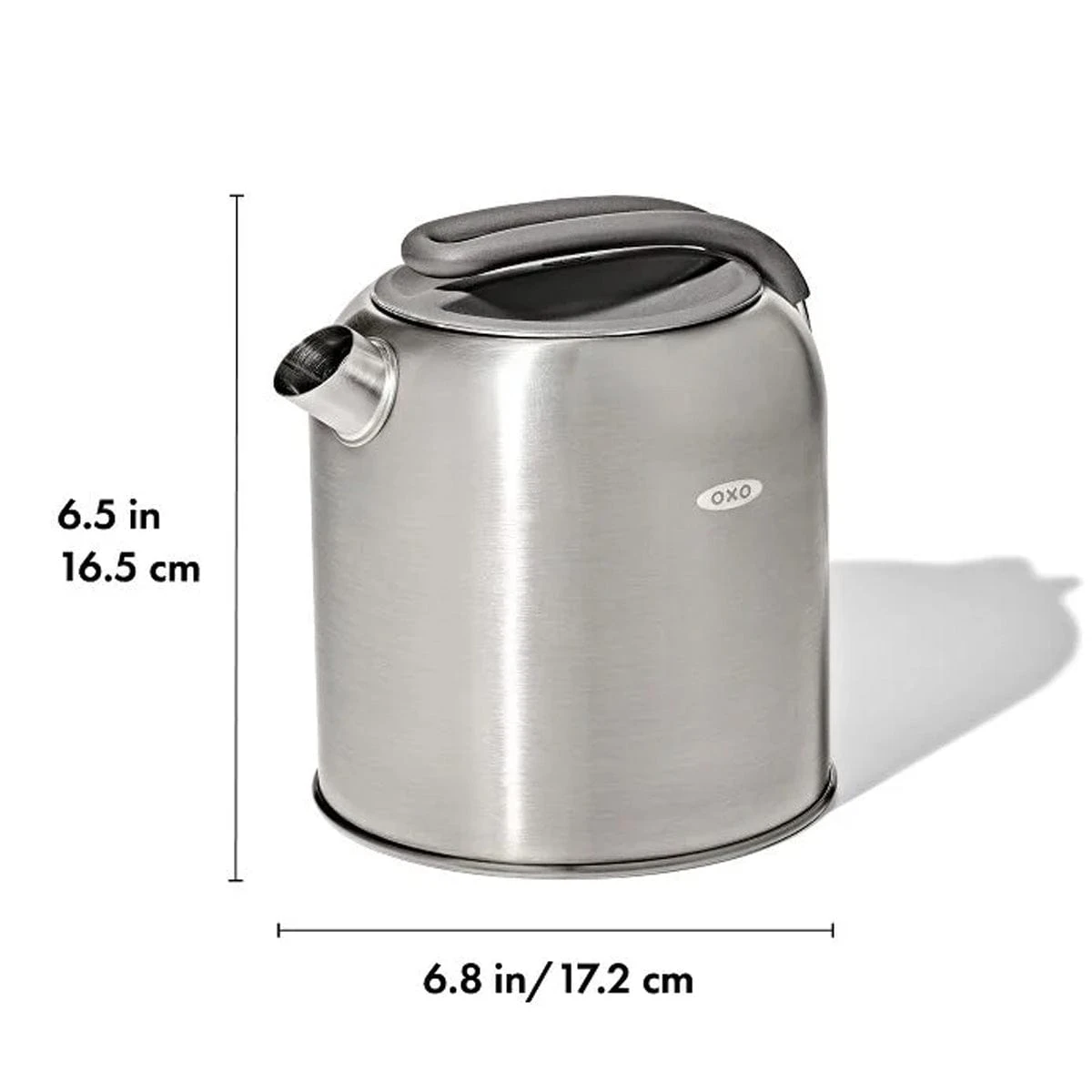 OXO Lightweight Stainless Steel Camp Stove Kettle with Retractable Silicone Handle 8 OXO Lightweight Stainless Steel Camp Stove Kettle with Retractable Silicone Handle - Image 8
