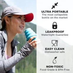 HYDAWAY® 25oz Collapsible Water Bottle – Ultra-Stashable BPA-Free Silicone Travel Bottle 28 HYDAWAY® 25oz Collapsible Water Bottle – Ultra-Stashable BPA-Free Silicone Travel Bottle -Campmor Outdoor Clothing hydaway collapsible water bottle 25oz 16