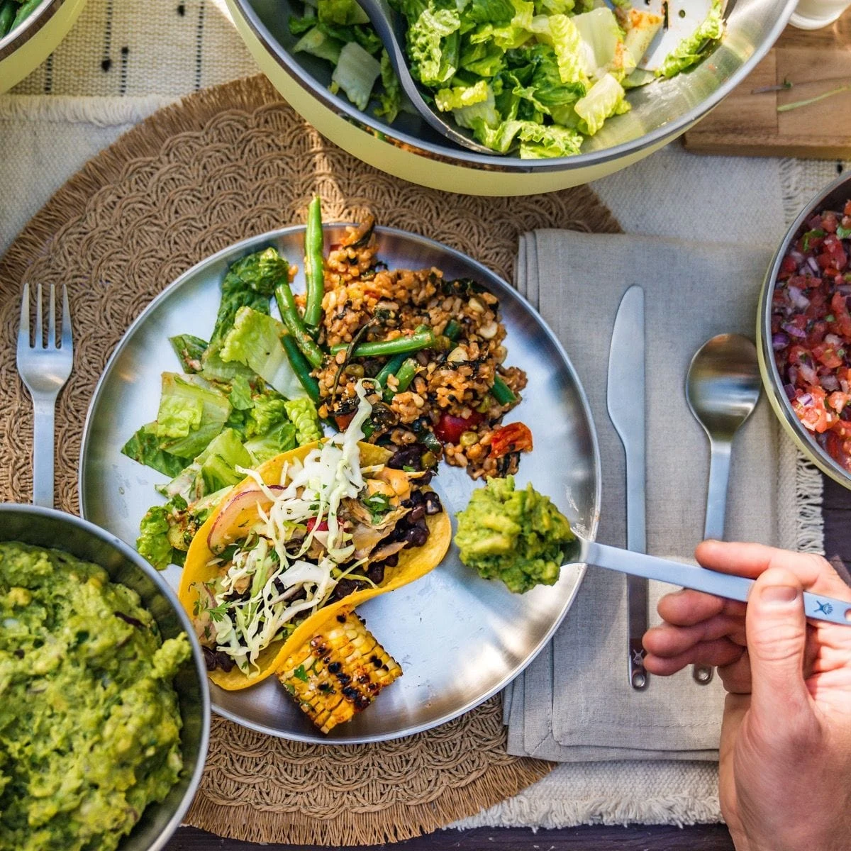 Hydro Flask 10 Inch Insulated Stainless Steel Plate - Stackable Outdoor Camping Dinnerware 3 Hydro Flask 10 Inch Insulated Stainless Steel Plate - Stackable Outdoor Camping Dinnerware - Image 3